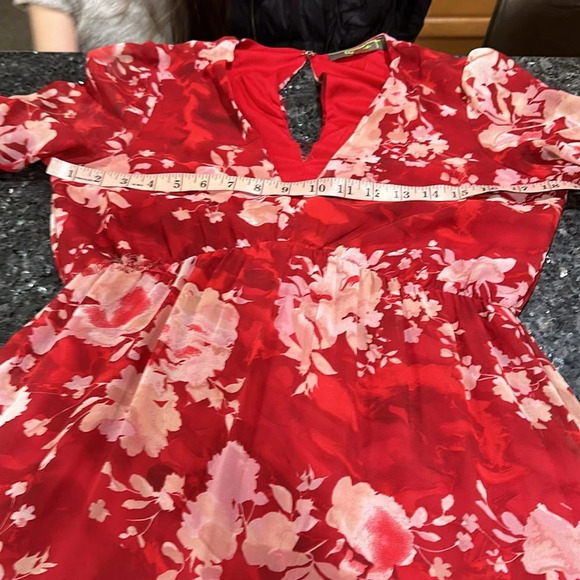 Melonie T 3/4 Sleeve Floral Maxi Dress - Picture 7 of 11